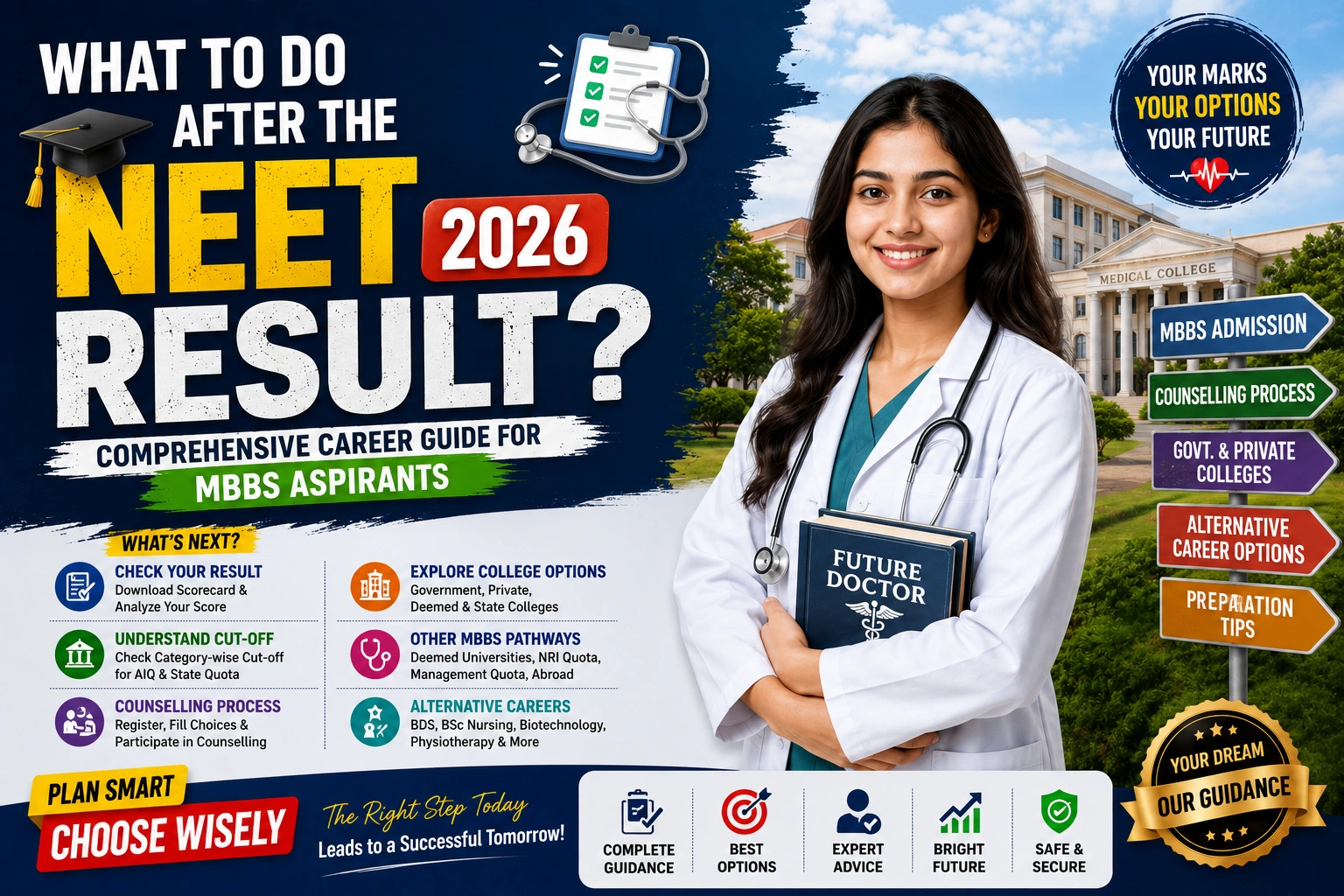 What to Do After the NEET 2026 Result? Comprehensive Career Guide for MBBS Aspirants